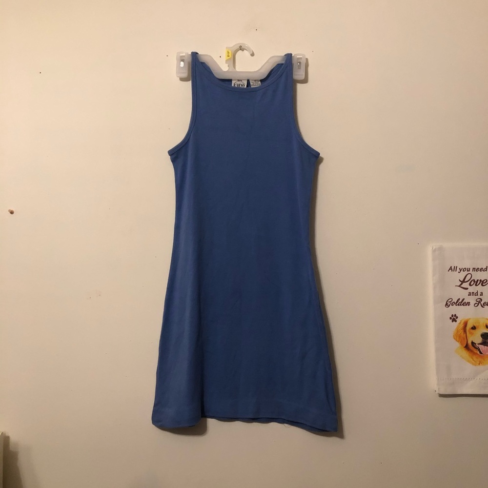 B. Moss blue dress
